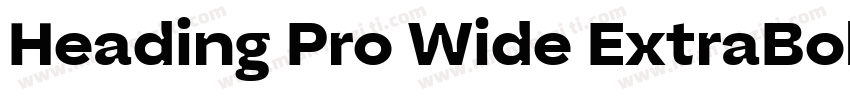 Heading Pro Wide ExtraBold字体转换